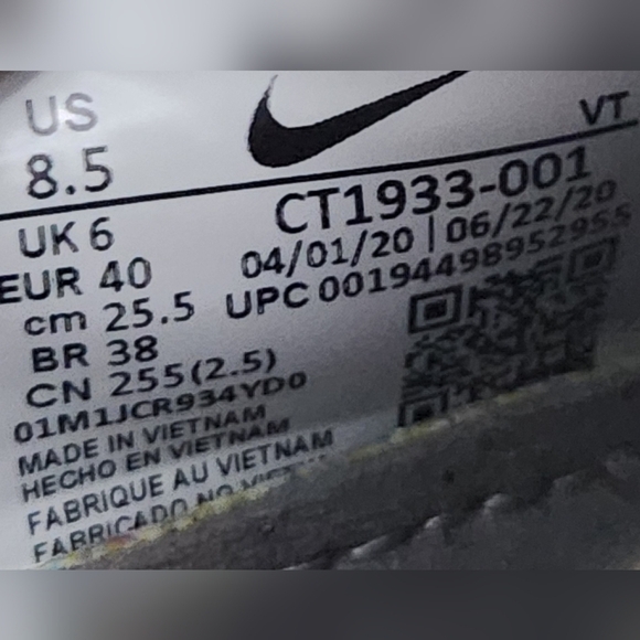 Nike Air VaporMax 2020 Flyknit Multi-Color Women's Size 8.5 - Picture 9 of 9